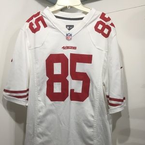 Nike NFL 49'ers Vernon Davis 85 Jersey White Large